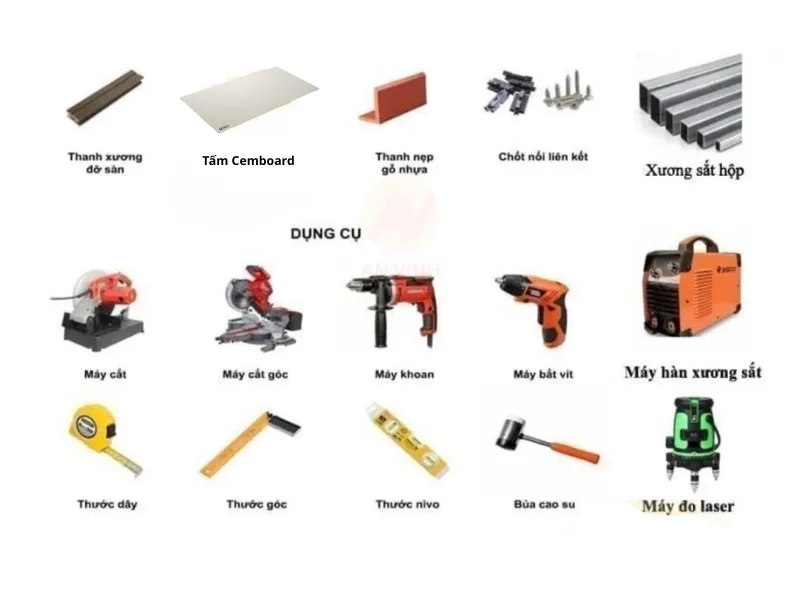 Hướng Dẫn Làm Gác Lửng Bằng Tấm Cemboard Nhanh Chóng, Bền Đẹp 2 làm gác lửng bằng tấm cemboard