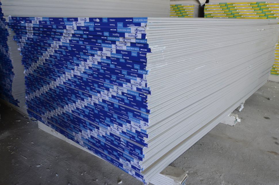 9+ Vật Liệu Xây Dựng Nhẹ 5 tấm thạch cao gyproc