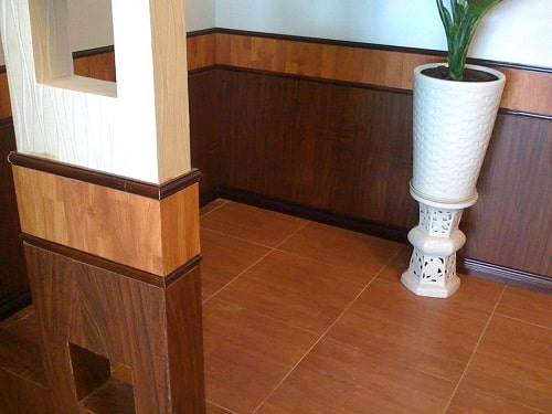 Mẫu Ốp Chân Tường Gỗ Đẹp 5 mẫu ốp tường chân gỗ -1