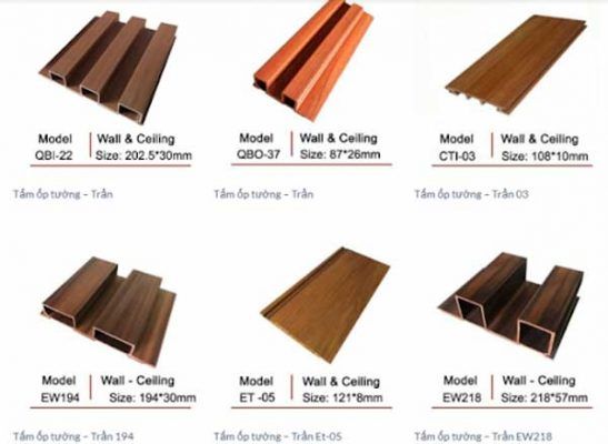 Tấm Nhựa Ốp Tường Composite 40 cáu tạo tấm ốp nhựa composite