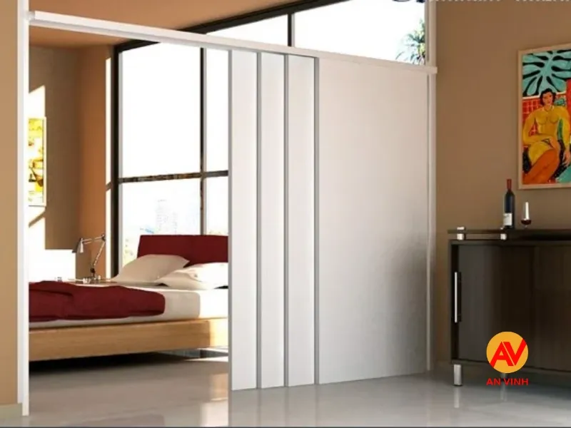 10+ Mẫu Vách Ngăn Phòng Ngủ Đẹp & Cách Âm Tốt 4 Vách ngăn phòng ngủ