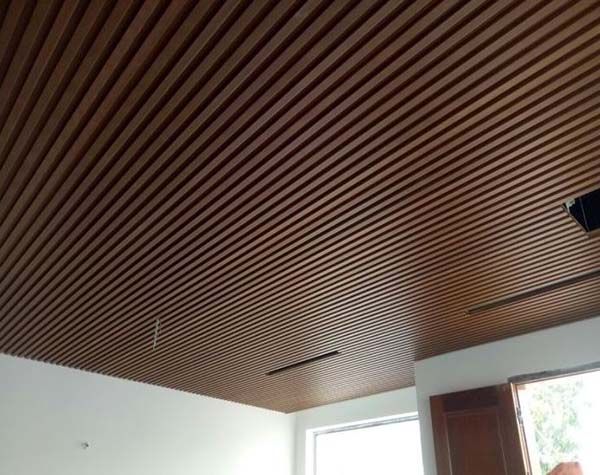 #15+ Trần Giả Gỗ Ốp Trần Đẹp Nhất Kèm Báo Giá Mới Nhất 4 trần giả gỗ