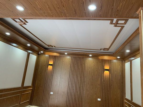 mẫu trần nhựa giả gỗ đẹp