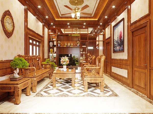 #15+ Trần Giả Gỗ Ốp Trần Đẹp Nhất Kèm Báo Giá Mới Nhất 12 trần giả gỗ