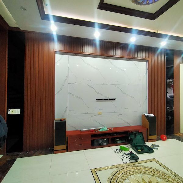 vách ngăn nhựa giả gỗ