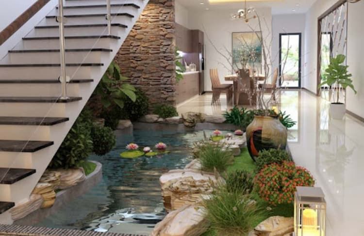 Top 11+ thiết kế cầu thang nhà lệch tầng đẹp mắt đầy tinh tế và sáng tạo 18 cau thang nha lech tang dep 17