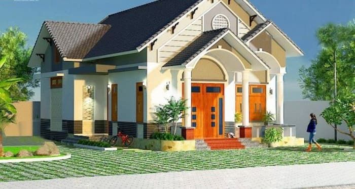 Top 21+ mẫu nhà cấp 4 kiểu Pháp sang trọng, đẹp hút hồn 16 nha cap 4 kieu phap 18