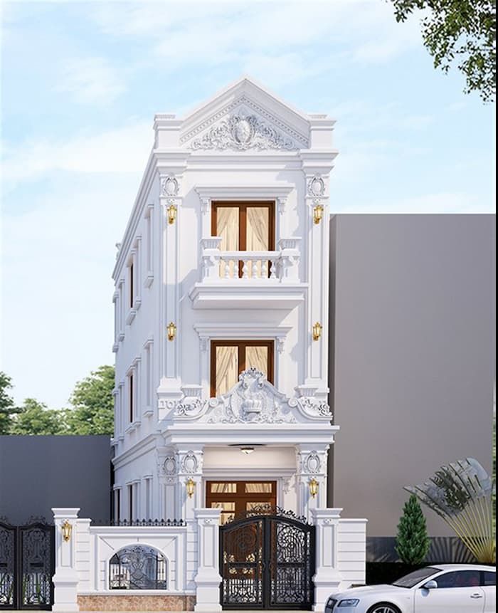 Top 10+ mẫu phào chỉ mặt tiền nhà ống giúp nâng tầm kiến trúc nhà của bạn 6 phao chi mat tien nha ong 4