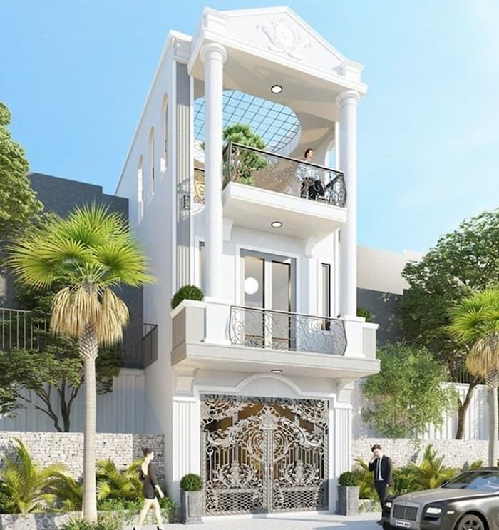 Top 10+ mẫu phào chỉ mặt tiền nhà ống giúp nâng tầm kiến trúc nhà của bạn 7 phao chi mat tien nha ong 5