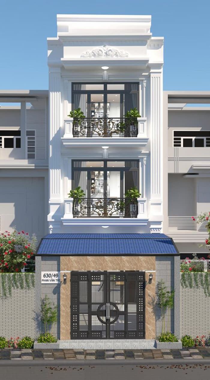 Top 10+ mẫu phào chỉ mặt tiền nhà ống giúp nâng tầm kiến trúc nhà của bạn 10 phao chi mat tien nha ong 8