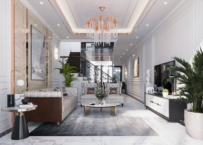 Sự đa dạng và ứng dụng trong thiết kế của các loại kiến trúc nhà mặt tiền 8m 3 thiet ke nha mat tien 8m sau 10m 1