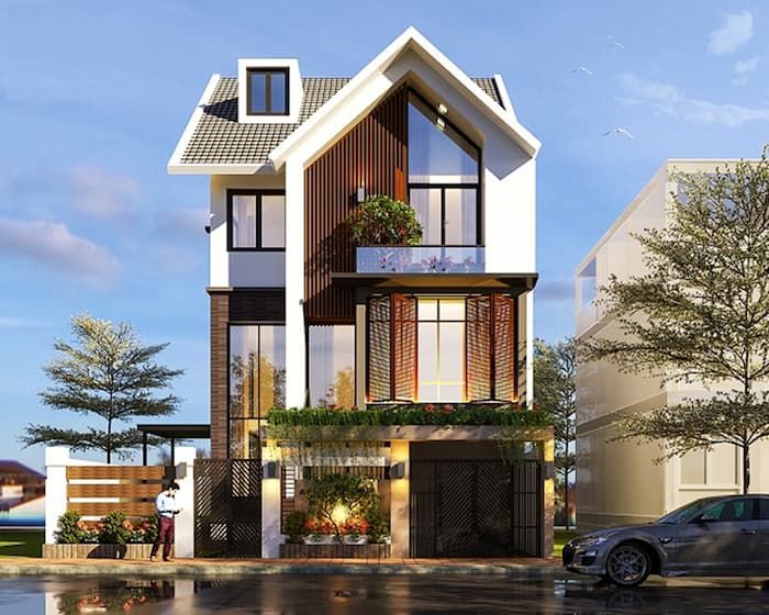 Sự đa dạng và ứng dụng trong thiết kế của các loại kiến trúc nhà mặt tiền 8m 6 thiet ke nha mat tien 8m sau 10m 4