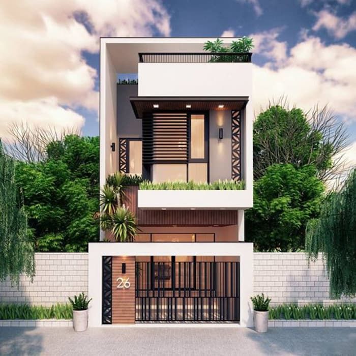 Top 15+ thiết kế nhà ngang 6m dài 25m đẹp nhất hiện nay 3 thiet ke nha ngang 6m dai 25m 1
