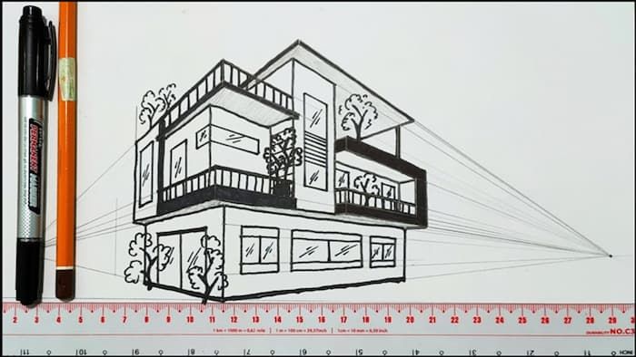 Vẽ nhà cao tầng đơn giản như chuyên gia và bí quyết vẽ thiết kế nhà cao tầng 4 ve nha cao tang 3
