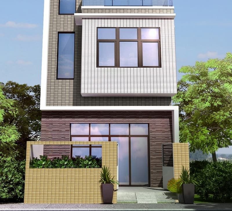 phối màu tường và gạch nền