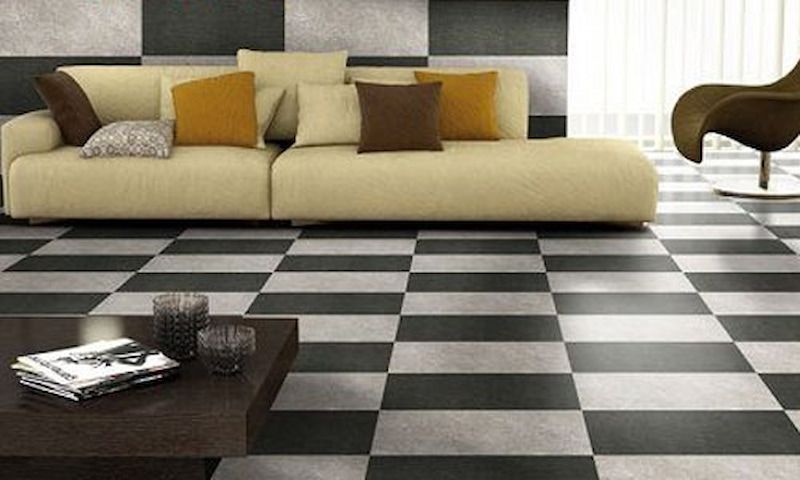 phối màu tường và gạch nền