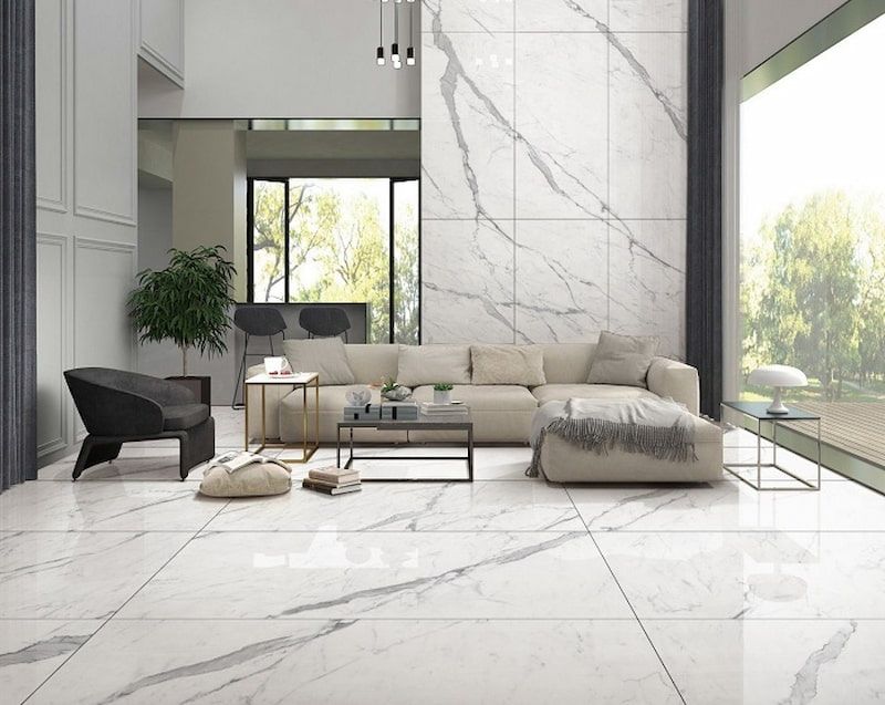 phối màu tường và gạch nền