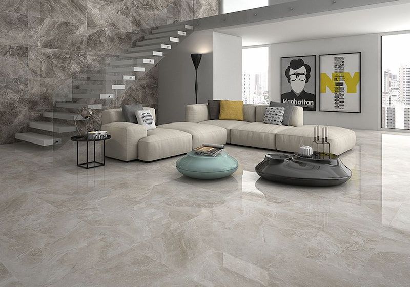 phối màu tường và gạch nền