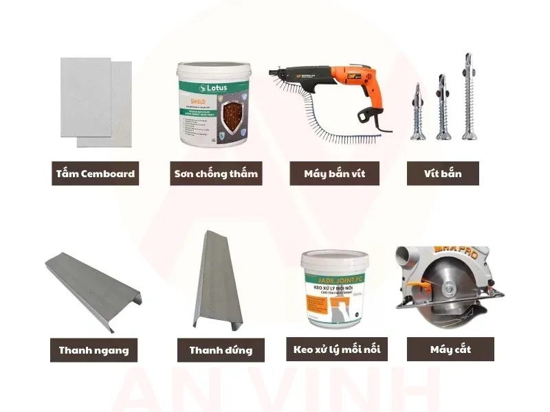 Hướng Dẫn Thi Công Trần Cemboard Chuẩn Kỹ Thuật 4 thi công trần Cemboard