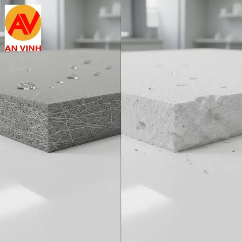 So sánh cấu tạo tấm cemboard với vách thạch cao và vật liệu khác