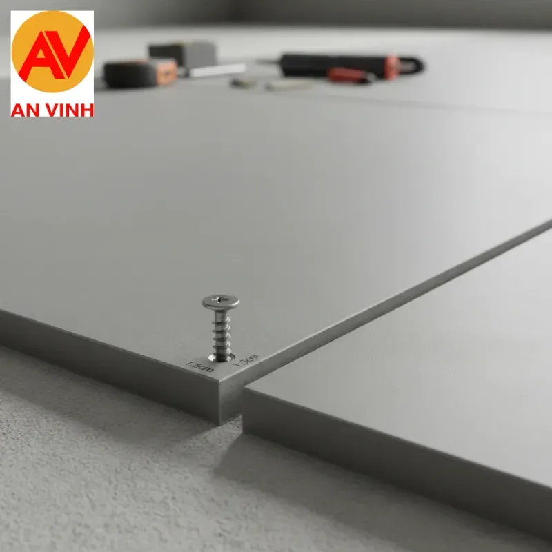 Bắn vít và Xử lý khe nối: Chỗ dễ 