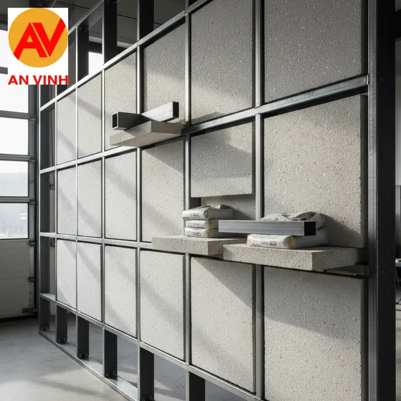 Ma trận chọn độ dày theo hệ cấu tạo để đảm bảo khả năng chịu lực của tấm cemboard