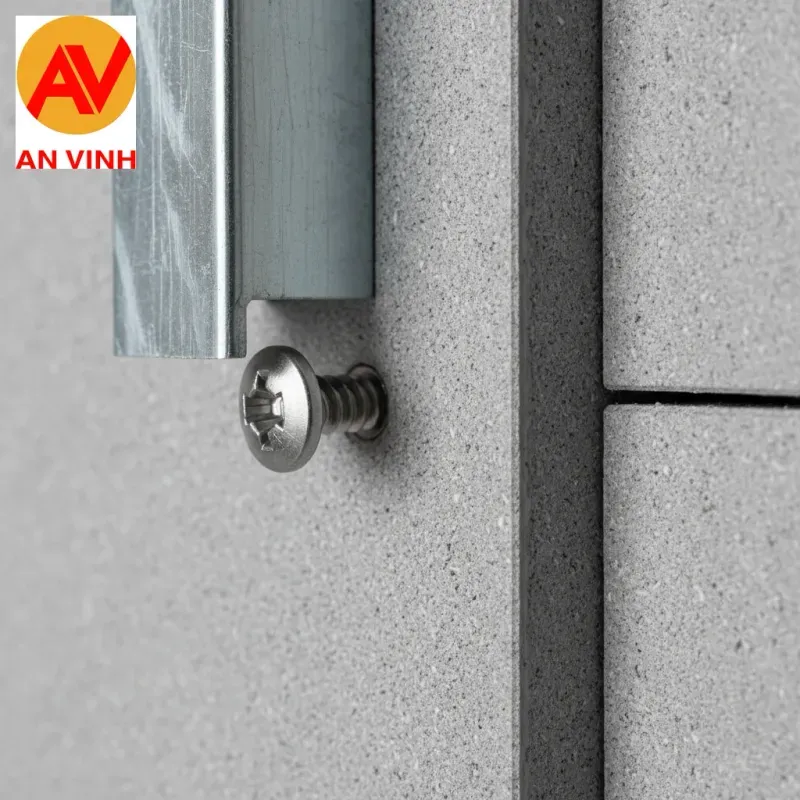 Checklist phụ kiện và quy trình bắt vít cemboard vào khung chuẩn kỹ thuật