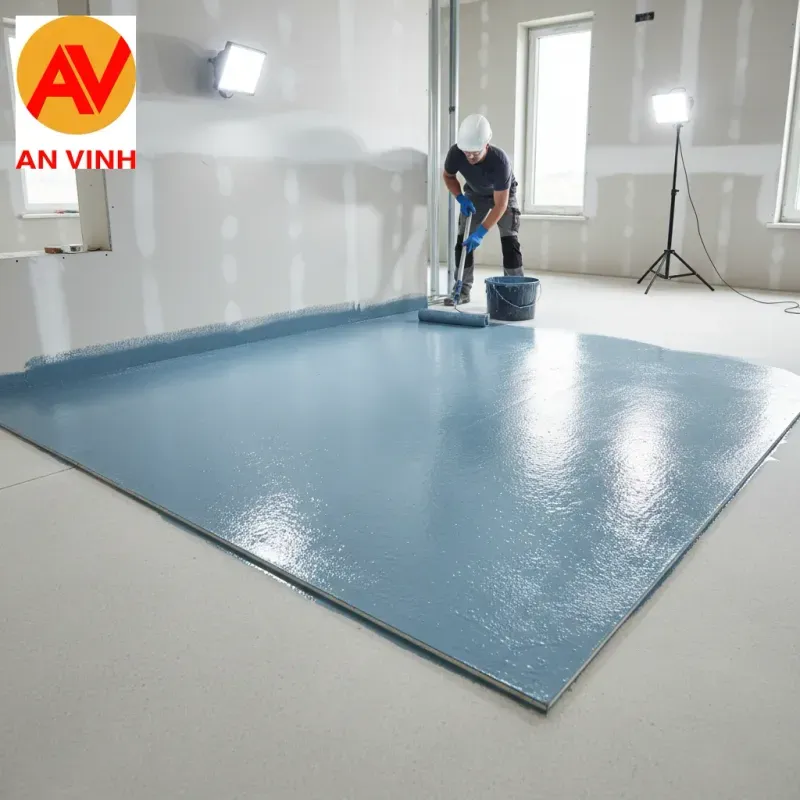Bước 4: Cấu tạo sàn cemboard chống thấm (Cho khu vực ẩm)