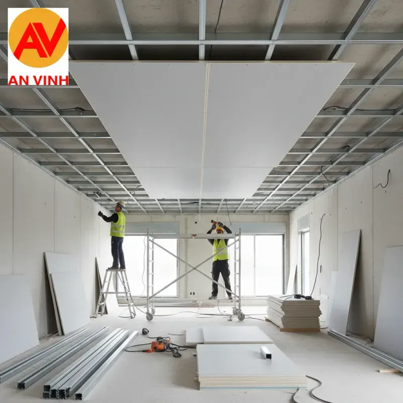 2. Chọn vật tư & Dự toán chi phí làm trần cemboard (Bao nhiêu tiền 1m2?)