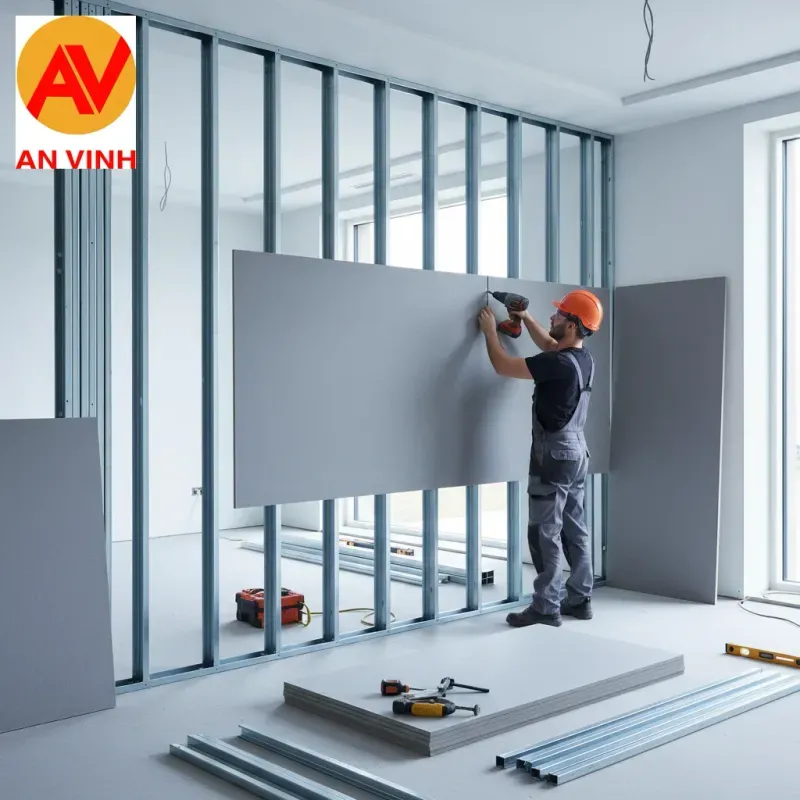 Quy trình thi công làm vách bằng tấm cemboard chuẩn kỹ thuật