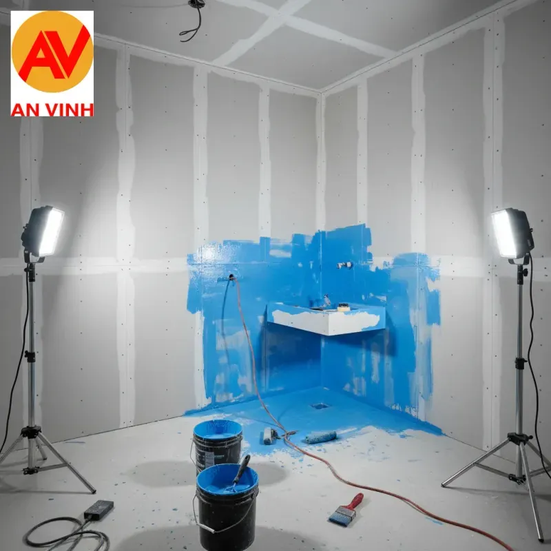 1. Nhà tắm, nhà vệ sinh (Ẩm ướt thường xuyên, đọng nước)